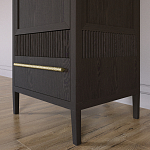 Узкий Шкаф Primo с 2 выдвижными ящиками Темный орех варинант исполнения - 4 | Loft Concept в Саратове