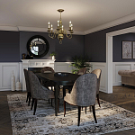 Люстра цвета латунь с 6-ю лампами в форме свечей в классическом стиле Hinkley варинант исполнения - 8 | Loft Concept в Саратове