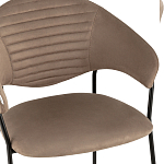 Коричневый стул с обивкой из искусственной замши Alexis варинант исполнения - 6 | Loft Concept в Саратове