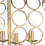 Люстра в форме шара с рядами из колец Million Rings варинант исполнения - 1 | Loft Concept в Саратове