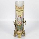 Фарфоровая ваза с бронзовыми элементами Eden Garden варинант исполнения - 6 | Loft Concept в Саратове