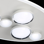 Потолочный светильник овальной формы белого цвета с 7-ю лампами Lunar Pebbles варинант исполнения - 8 | Loft Concept в Саратове