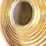 Бра с рельефным круглым плафоном янтарного цвета Savio Glass Disc Light варинант исполнения - 4 | Loft Concept в Саратове