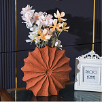 Ваза керамическая в виде круглой терракотовой морской раковины Galapagos варинант исполнения - 3 | Loft Concept в Саратове