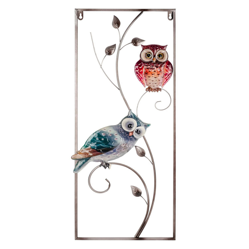 Аксессуар настенный из металла Blank Space Owls Мульти в Саратове | Loft Concept 
