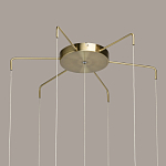 Люстра с 7-ю плафонами из прозрачного стекла в форме шара Orb Cascade  варинант исполнения - 13 | Loft Concept в Саратове