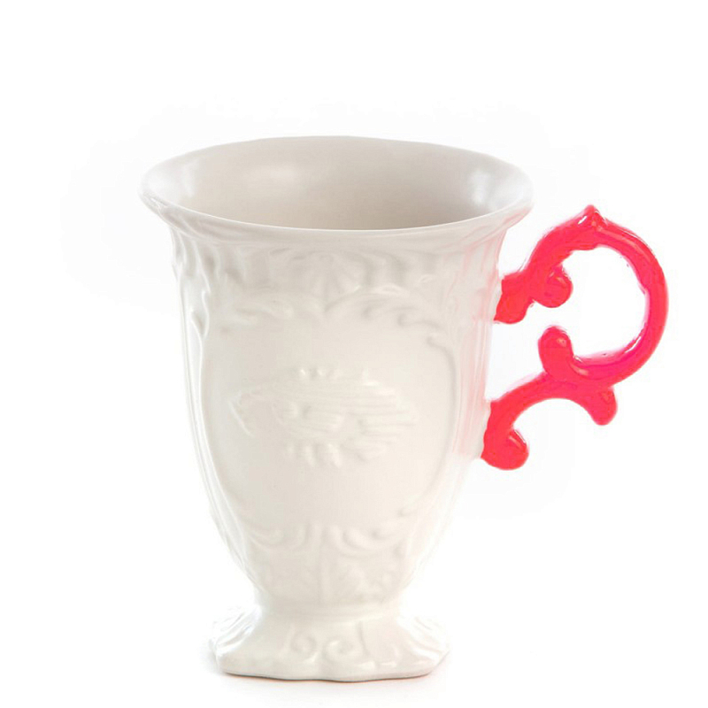 Кружка Seletti I-Mug Fuchsia Белый Фуксия в Саратове | Loft Concept 