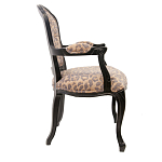 Полукресло с мягкой обивкой из льна на 4-х ножках из массива березы Gladys Armchair варинант исполнения - 1 | Loft Concept в Саратове