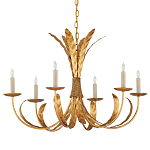 Люстра золотая с декором в виде перьев Bunch of Feathers варинант исполнения - 3 | Loft Concept в Саратове