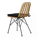 Стул с ротанговым плетением Wicker Stool без подлокотников варинант исполнения - 3 | Loft Concept в Саратове