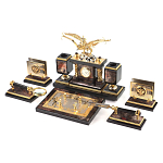 Настольный письменный набор из яшмы и долерита с декором Двуглавый орел Manager Organizer варинант исполнения - 2 | Loft Concept в Саратове