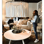 Люстра белая плетеная с кисточками Boho Tassel Chandelier варинант исполнения - 2 | Loft Concept в Саратове