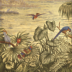 Обои ручная роспись Le Brésil Amarelo Deep Rich Gold варинант исполнения - 3 | Loft Concept в Саратове