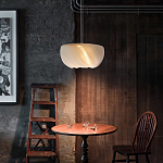 Подвесной светильник с белыми изящными декоративными лепестками Volumetric Petal Lamp варинант исполнения - 3 | Loft Concept в Саратове