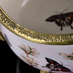 Фарфоровая чаша с бронзовыми элементами Eden Garden варинант исполнения - 6 | Loft Concept в Саратове
