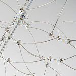 Люстра подвесная с тонкой металлической конструкцией цвета хром Quasar варинант исполнения - 4 | Loft Concept в Саратове