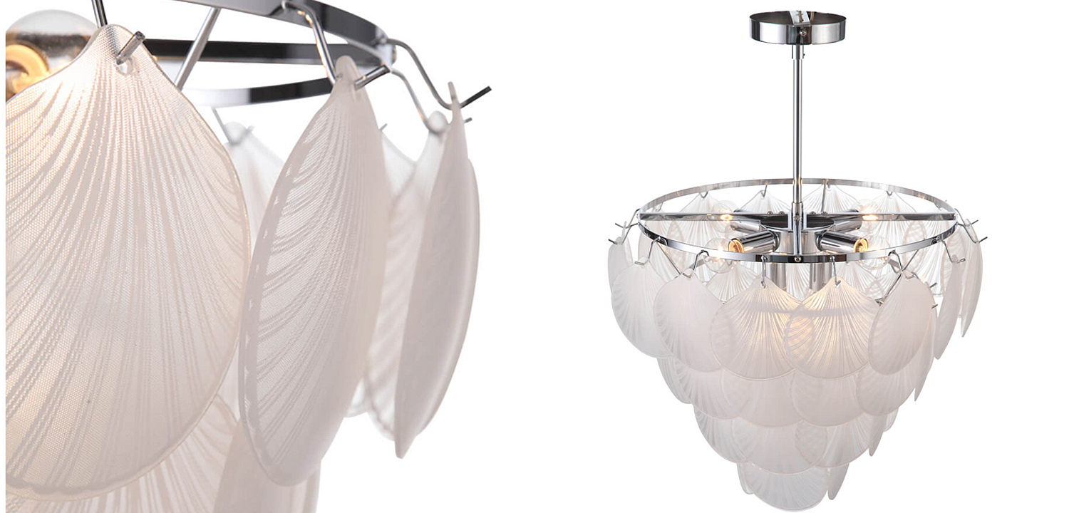 Люстра Glass Shells Suspension Chandelier Люстра Glass Shells Suspension Chandelier - Loft-Concept в Саратове