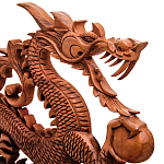 Панно из дерева дракон Panel With Animals варинант исполнения - 2 | Loft Concept в Саратове