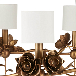 Люстра с каркасом в виде цветков розы и тканевыми абажурами Flowers and Fox Roses варинант исполнения - 2 | Loft Concept в Саратове