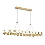 Люстра овальная с круглыми светодиодными источниками света Maxine Light варинант исполнения - 1 | Loft Concept в Саратове