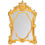 Зеркало с ажурной раме золотого цвета Classic Ornament Mirror варинант исполнения - 1 | Loft Concept в Саратове