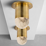 Потолочный светильник светодиодный с плафоном из натурального камня Purgatory варинант исполнения - 3 | Loft Concept в Саратове