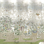 Обои ручная роспись Temple Newsam White Gold gilded silk варинант исполнения - 1 | Loft Concept в Саратове