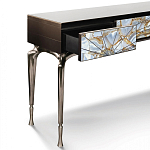 Консоль с 3-мя выдвижными ящиками и фасадом с эффектом трещины Visionnaire варинант исполнения - 1 | Loft Concept в Саратове