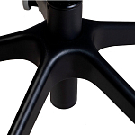 Стул с мягкой синей обивкой из велюра и подъемно-поворотным механизмом на черных колесиках Harper Blue варинант исполнения - 6 | Loft Concept в Саратове