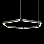 Люстра подвесная светодиодная в форме шестиугольника Диаметр 100 см Hexagon Horizontal варинант исполнения - 4 | Loft Concept в Саратове