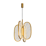 Люстра с гравировкой на акриловых плафонах Gravyura Bronze D 33 см варинант исполнения - 2 | Loft Concept в Саратове