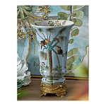 Ваза из фарфора с бронзовыми элементами Tropical Garden варинант исполнения - 6 | Loft Concept в Саратове