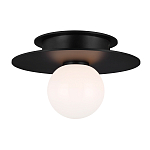 Потолочный светильник с шарообразным плафоном из белого матового стекла Generation Lighting варинант исполнения - 2 | Loft Concept в Саратове