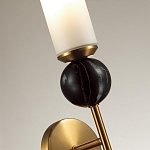 Бра с цилиндрическим матовым плафоном и шаром из камня на металлическом основании Orb Essence варинант исполнения - 3 | Loft Concept в Саратове