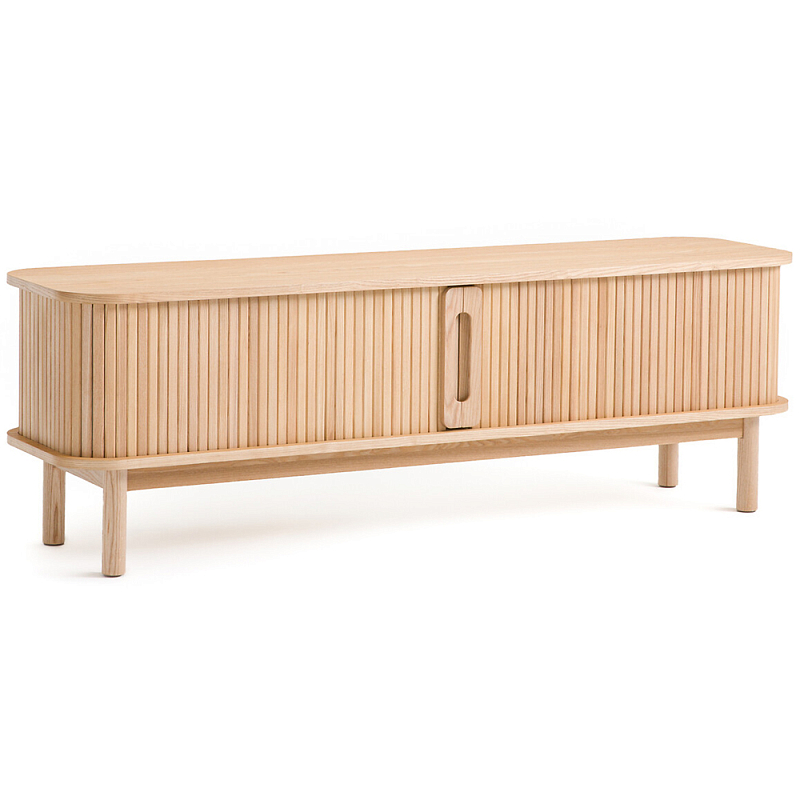 ТВ-тумба с двумя раздвижными дверцами Toinette Light TV Stand Ясень ТВ-тумба с двумя раздвижными дверцами Toinette Light TV Stand Ясень в Саратове | Loft Concept