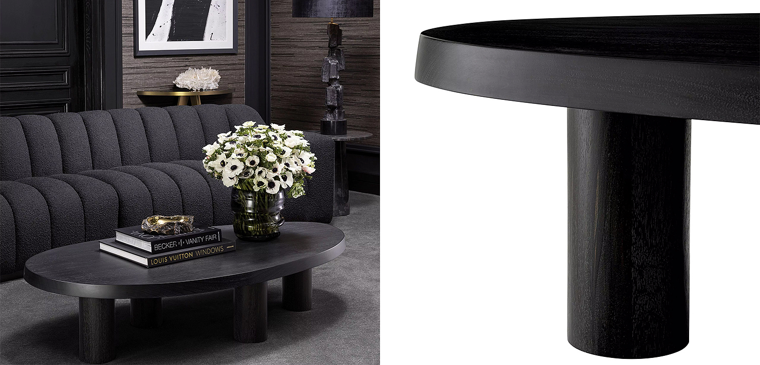 Кофейный стол Eichholtz Coffee Table Prelude Black Кофейный стол Eichholtz Coffee Table Prelude Black - Loft-Concept в Саратове