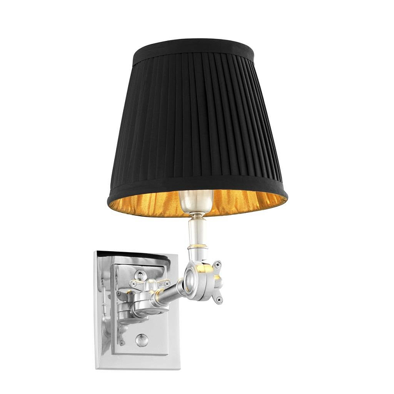 Бра Wall Lamp Wentworth Single Nickel+Black Никель Черный Бра Wall Lamp Wentworth Single Nickel+Black Никель Черный в Саратове | Loft Concept