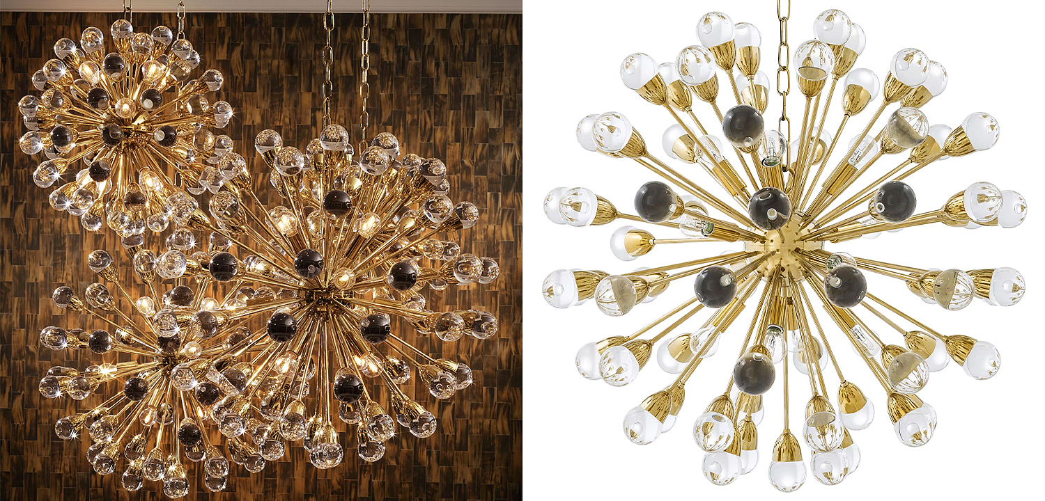 Люстра Eichholtz Chandelier Anto L Gold - Loft-Concept в Саратове