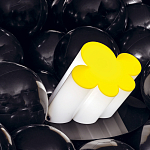 Настольная дизайнерская лампа Poltronova Passiflora Yellow Table Lamp варинант исполнения - 8 | Loft Concept в Саратове