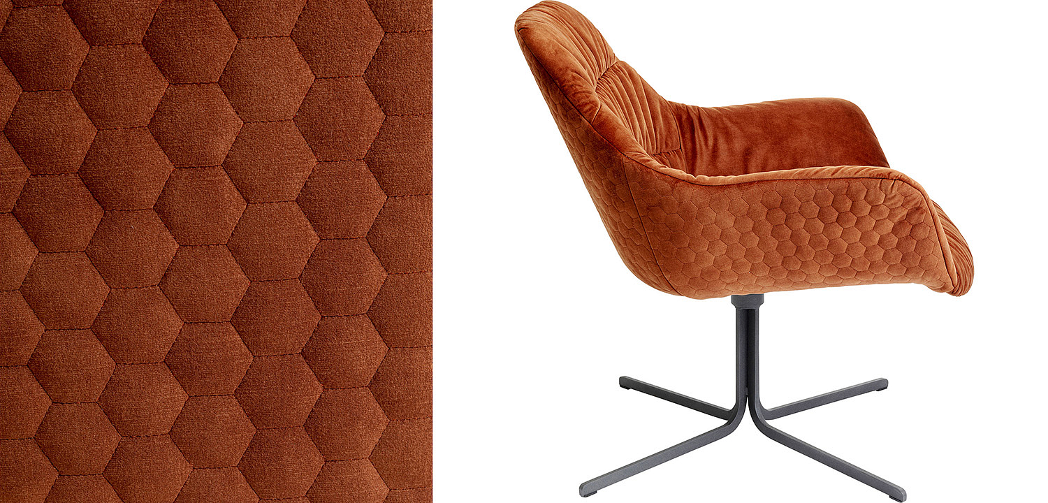 Кресло вращающееся Cinnamon Honeycomb - Loft-Concept в Саратове