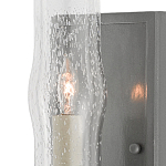 Бра с прозрачным плафоном на сером каркасе Elegant Gray Lamp варинант исполнения - 1 | Loft Concept в Саратове