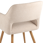 Стул в рогожке бежевого цвета NEASAN STOOL варинант исполнения - 7 | Loft Concept в Саратове