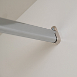 Шкаф бежевый двухдверный с полками и штангой Eccentricity варинант исполнения - 5 | Loft Concept в Саратове