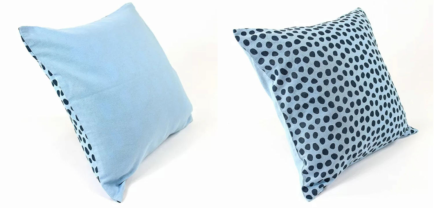 Чехол на подушку Spotted Look blue Чехол на подушку Spotted Look blue - Loft-Concept в Саратове