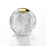 Настольная лампа с прозрачным шарообразным плафоном на цилиндрической подставке Crystal Globule варинант исполнения - 2 | Loft Concept в Саратове