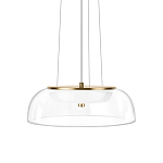 Подвесной светильник  с плоским прозрачным стеклянным плафоном Grada Light варинант исполнения - 1 | Loft Concept в Саратове