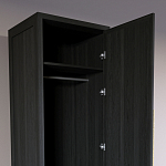 Узкий Шкаф Primo с 2 выдвижными ящиками Черный дуб варинант исполнения - 6 | Loft Concept в Саратове