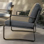 Дизайнерское уличное кресло на металлическом каркасе PHOENIX Armchair варинант исполнения - 7 | Loft Concept в Саратове