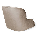 Стул с мягкой бежевой обивкой из велюра и подъемно-поворотным механизмом на черных колесиках Harper Beige варинант исполнения - 2 | Loft Concept в Саратове