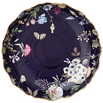 Ваза фарфоровая круглая на ножке с рисунком цветов Garden Whisper Porcelain Set  варинант исполнения - 1 | Loft Concept в Саратове